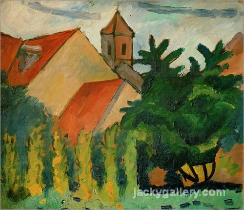Kirche in Kandern, August Macke painting